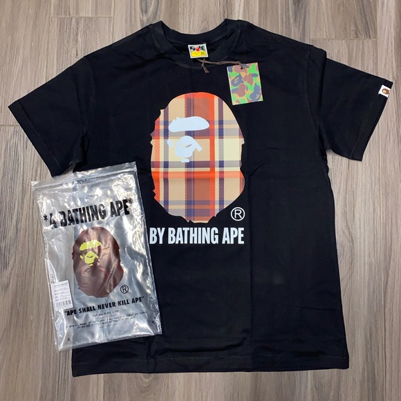 Bape Black T-Shirt - Ready To Ship (Size 2XL) Brand New - Picture 1 of 5